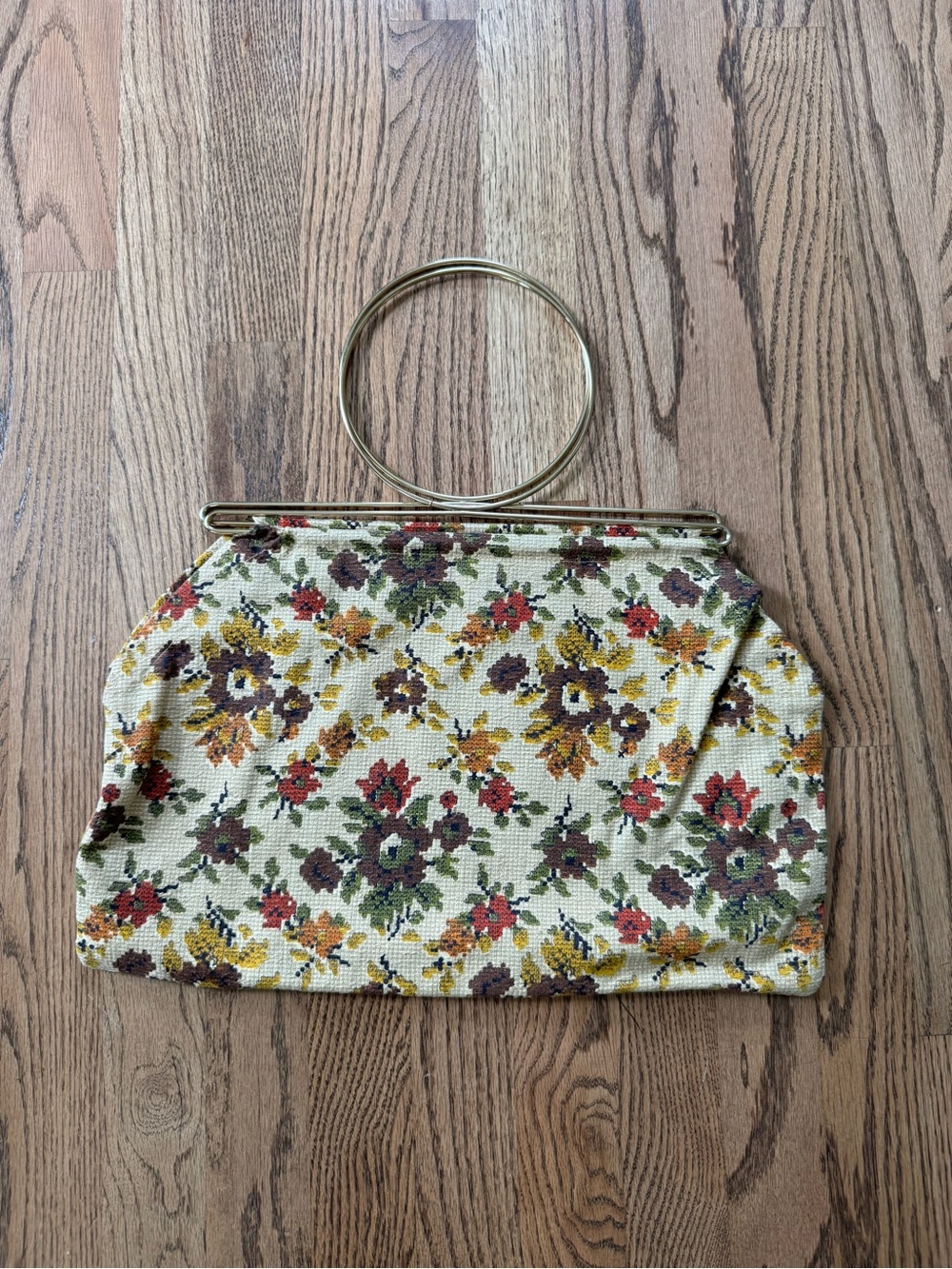 Vintage tapestry carpet bag